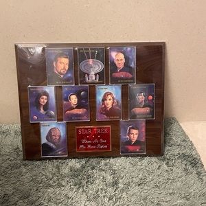 Star Trek Next Generation plaque, in plastic wrap, 15” x 12”